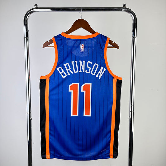 Jalen Brunson #11 New York NBA 2024 City Edition Swingman Jersey