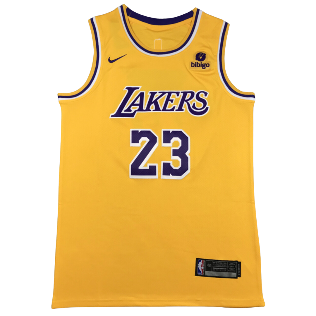 Lebron James #23 Los Angeles Lakers Yellow Jersey