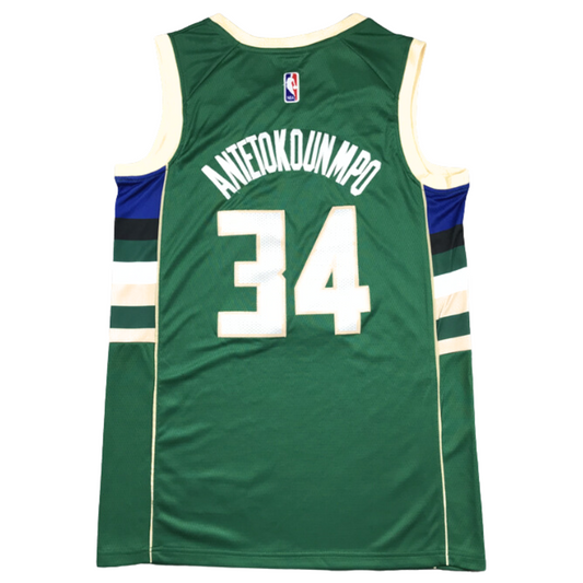 Giannis Antetokounmpo #34 Milwaukee Bucks Basketball Jersey