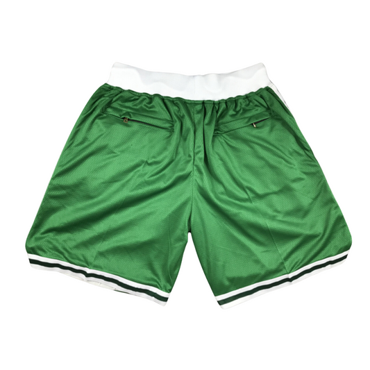 Boston Green Vintage Basketball City Shorts