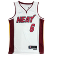 Load image into Gallery viewer, Lebron James #6 Vintage Miami Heat White Jersey
