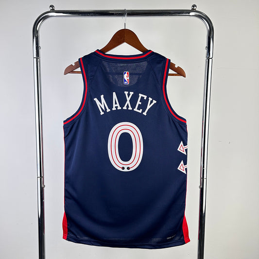 Tyrese Maxey #0 Philadelphia 76ers NBA City 2024 Edition Swingman Jersey