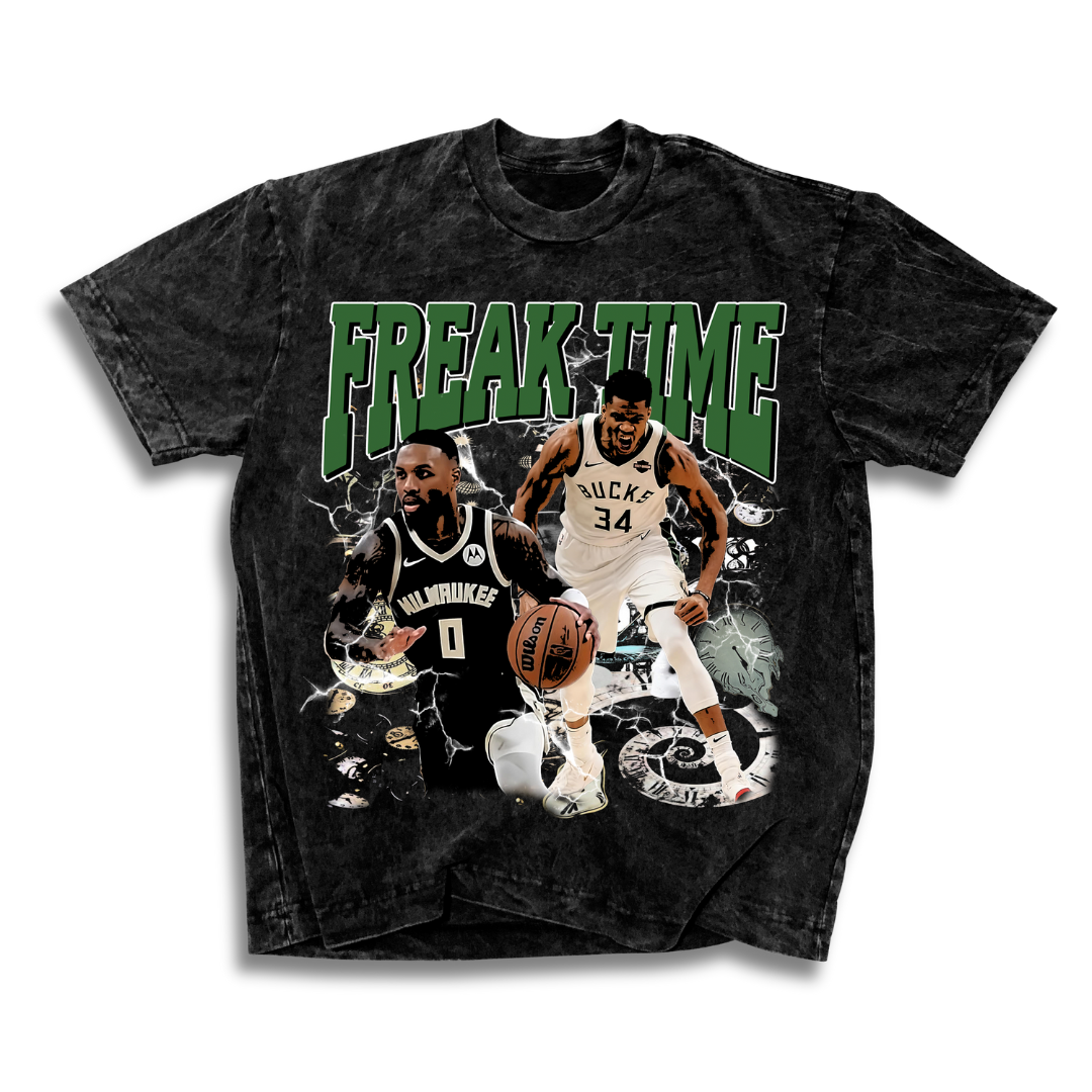 Milwaukee Bucks FREAK TIME Graphic T-Shirt