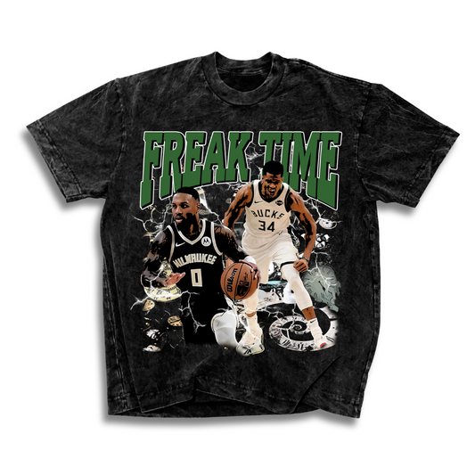 Milwaukee Bucks FREAK TIME Graphic T-Shirt