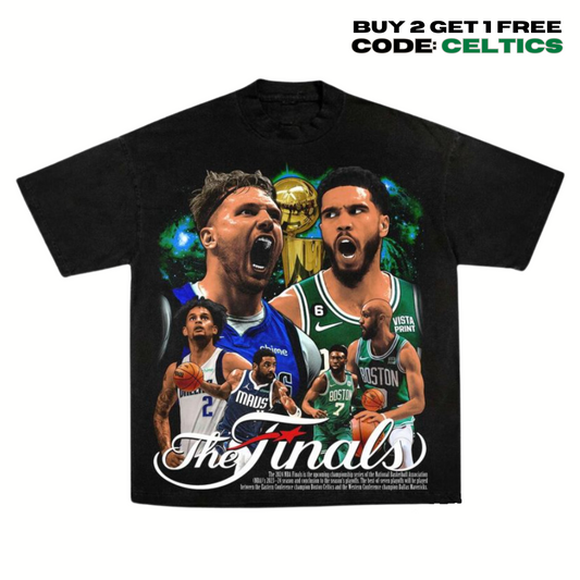 NBA FINALS Celtics vs Mavs 2024 Vintage Graphic T-Shirt | 100% CozyComfort Cotton