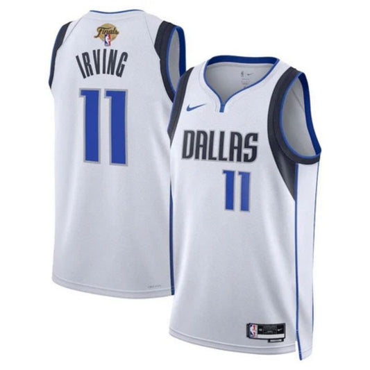 Kyrie Irving 2024 FINALS White NBA Dallas Mavericks Swingman Jersey