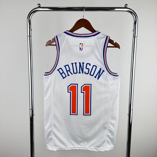Jalen Brunson #11 New York NBA 2024 White Edition Swingman Jersey