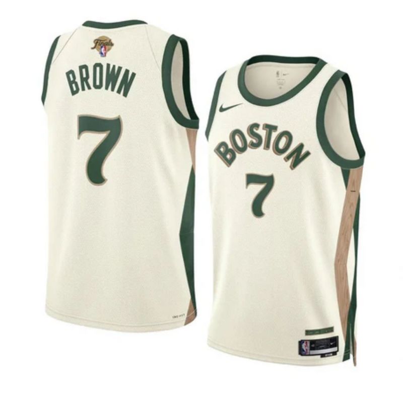 Jaylen Brown 2024 FINALS City NBA Boston Celtics Swingman Jersey