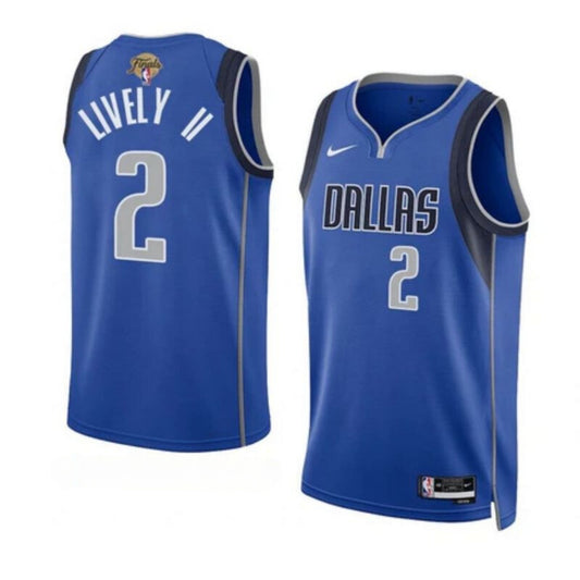 Dereck Lively II 2024 FINALS Blue NBA Dallas Mavericks Swingman Jersey