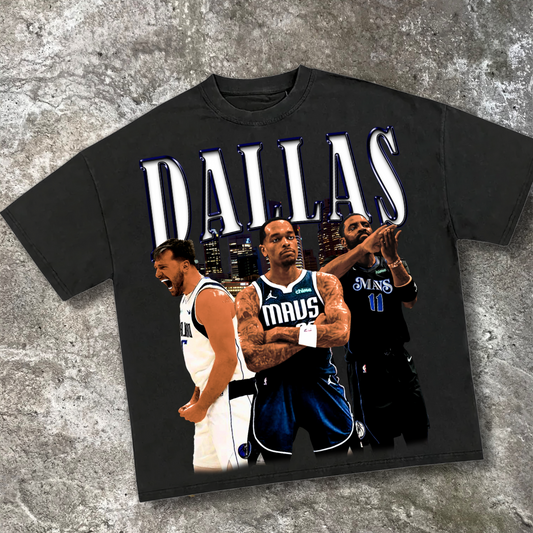 DALLAS 2024 Playoff Basketball Vintage Graphic T-Shirt | 100% CozyComfort Cotton