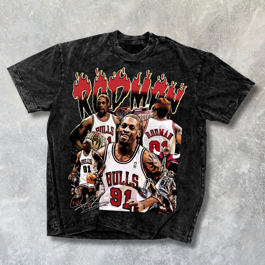 Rodman Chicago Vintage Graphic T-Shirt