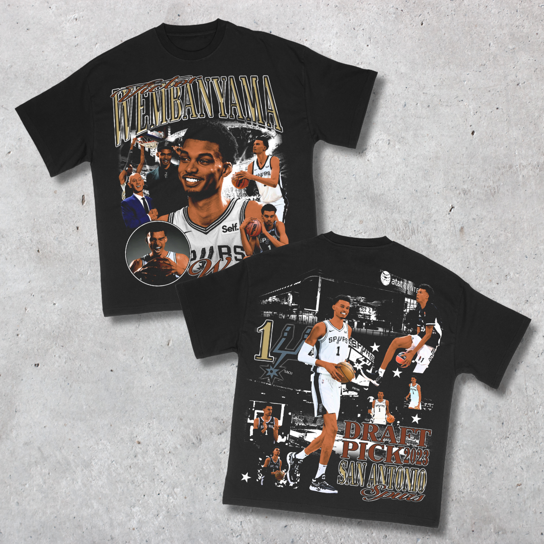 Victor Wembanyama Rookie Vintage Graphic T-Shirt