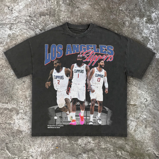 Los Angeles Clippers 'Big 3' Vintage Graphic T-Shirt