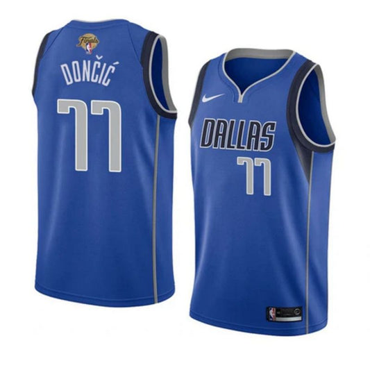 Luka Doncic 2024 FINALS Blue NBA Dallas Mavericks Swingman Jersey