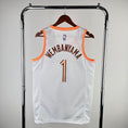 Load image into Gallery viewer, Wembanyama #1 San Antonio City White NBA Jersey
