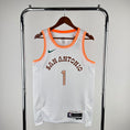 Load image into Gallery viewer, Wembanyama #1 San Antonio City White NBA Jersey
